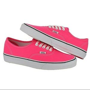 Vans Authentic hot pink sneakers sz 8